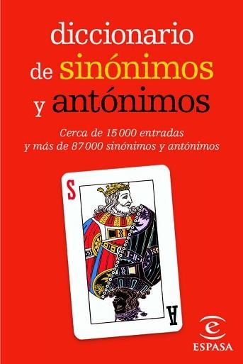 DICCIONARIO MINI DE SINONIMOS Y ANTOIMOS | 9788467036886 | ESPASA CALPE | Llibreria Aqualata | Comprar libros en catalán y castellano online | Comprar libros Igualada