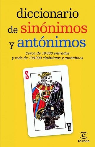 DICCIONARIO DE SINONIMOS Y ANTONIMOS | 9788467036893 | ESPASA CALPE | Llibreria Aqualata | Comprar libros en catalán y castellano online | Comprar libros Igualada