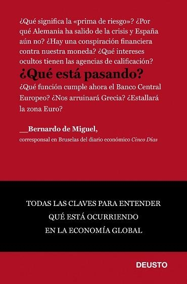 QUE ESTA PASANDO | 9788423428557 | DE MIGUEL, BERNARDO | Llibreria Aqualata | Comprar llibres en català i castellà online | Comprar llibres Igualada