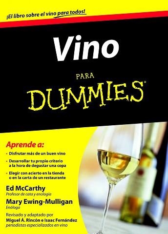 VINO PARA DUMMIES | 9788432921490 | EWING-MULLIGAN, MARY / MCCARTHY, ED | Llibreria Aqualata | Comprar libros en catalán y castellano online | Comprar libros Igualada
