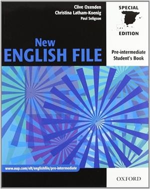 NEW ENGLISH FILE PRE-INTERMEDIATE (ST + WB WITHOUT KEY) | 9780194519465 | Llibreria Aqualata | Comprar llibres en català i castellà online | Comprar llibres Igualada