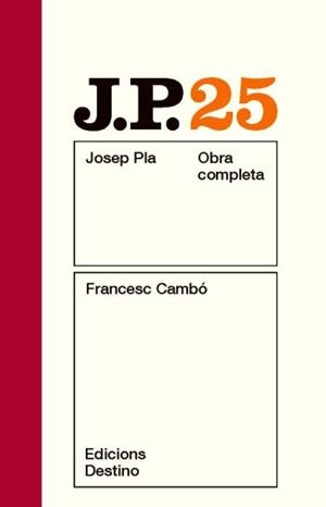 OBRA COMPLETA JOSEP PLA VOL 25 FRANCESC CAMBO | 9788497101653 | PLA, JOSEP | Llibreria Aqualata | Comprar llibres en català i castellà online | Comprar llibres Igualada