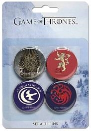 JUEGO DE TRONOS SET PINS SET A | 8436535273640 | Llibreria Aqualata | Comprar llibres en català i castellà online | Comprar llibres Igualada