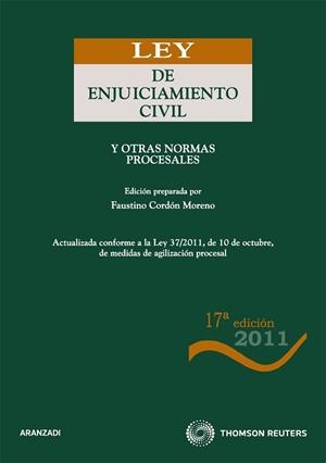 LEY DE ENJUICIAMIENTO CIVIL Y OTRAS NORMAS PROCESALES (CODIGO BASICO) | 9788499030753 | CORDON MORENO, FAUSTINO | Llibreria Aqualata | Comprar llibres en català i castellà online | Comprar llibres Igualada