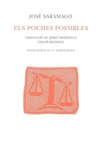 POEMES POSSIBLES, ELS (POESIA 98) - IPE UN ALTRE ISBN | 9788429755336 | SARAMAGO, JOSE | Llibreria Aqualata | Comprar llibres en català i castellà online | Comprar llibres Igualada