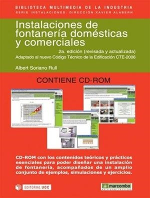 INSTALACIONES DE FONTANERIA DOMÉSTICAS Y COMERCIALES | 9788426715210 | SORIANO RULL, ALBERT | Llibreria Aqualata | Comprar llibres en català i castellà online | Comprar llibres Igualada
