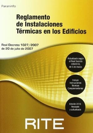 REGLAMENTO DE INSTALACIONES TÉRMICAS EN LOS EDIFICIOS | 9788428332323 | Llibreria Aqualata | Comprar libros en catalán y castellano online | Comprar libros Igualada
