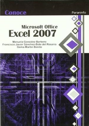 EXCEL 2007, CONOCE | 9788428331937 | GONZALEZ BARBERO, MANUELA | Llibreria Aqualata | Comprar libros en catalán y castellano online | Comprar libros Igualada