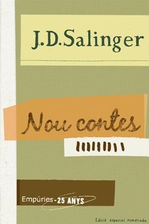 NOU CONTES (NARRATIVA 21) | 9788475963020 | SALINGER, J D | Llibreria Aqualata | Comprar llibres en català i castellà online | Comprar llibres Igualada