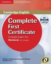 COMPLETE FIRST CERTIFICATE FOR SPANISH SPEAKERS WORKBOOK WITH ANSWERS WITH AUDIO | 9788483237328 | THOMAS, BARBARA/THOMAS, AMANDA | Llibreria Aqualata | Comprar libros en catalán y castellano online | Comprar libros Igualada