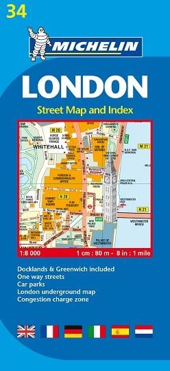 MAPA LONDRES (PLANO ÍNDICE 34) | 9782067137349 | Llibreria Aqualata | Comprar libros en catalán y castellano online | Comprar libros Igualada