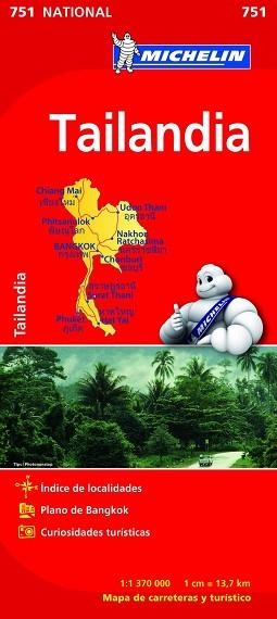 MAPA TAILANDIA (NACIONAL 751) | 9782067172692 | VARIOS AUTORES | Llibreria Aqualata | Comprar libros en catalán y castellano online | Comprar libros Igualada