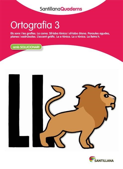 ORTOGRAFÍA 3 AMB SOLUCIONARI | 9788468013688 | Llibreria Aqualata | Comprar llibres en català i castellà online | Comprar llibres Igualada