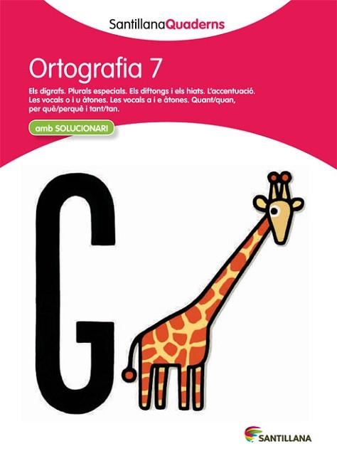 ORTOGRAFÍA 7 AMB SOLUCIONARI | 9788468013725 | Llibreria Aqualata | Comprar llibres en català i castellà online | Comprar llibres Igualada