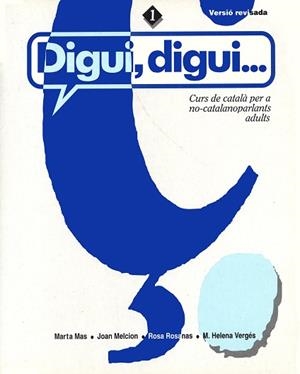 DIGUI DIGUI 1 ALUMNE, NOVA EDICIO | 9788484155041 | Llibreria Aqualata | Comprar libros en catalán y castellano online | Comprar libros Igualada