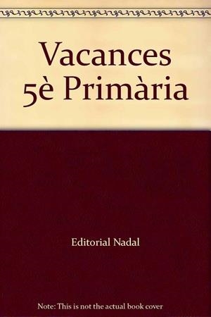 VACANCES 5E PRIMARIA | 9788478874804 | MARTÍ FUSTER, ROSA MARIA | Llibreria Aqualata | Comprar llibres en català i castellà online | Comprar llibres Igualada