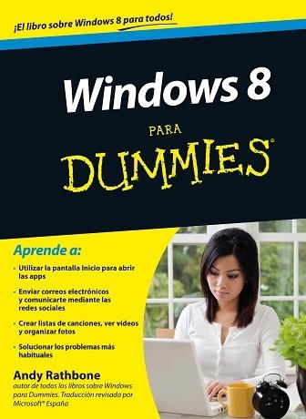 WINDOWS 8 PARA DUMMIES | 9788432900778 | RATHBONE, ANDY | Llibreria Aqualata | Comprar llibres en català i castellà online | Comprar llibres Igualada