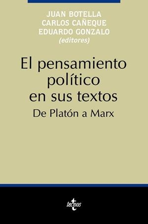 PENSAMIENTO POLITICO EN SUS TEXTOS | 9788430925223 | BOTELLA,JUAN | Llibreria Aqualata | Comprar llibres en català i castellà online | Comprar llibres Igualada