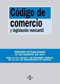 CODIGO DE COMERCIO Y LEGISLACION MERCANTIL (BIBLIOTECA TEXTOS LEGALES 3) - 2011 | 9788430953059 | EDITORIAL TECNOS | Llibreria Aqualata | Comprar libros en catalán y castellano online | Comprar libros Igualada