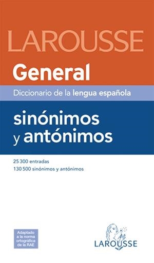 GENERAL DICCIONARIO DE LA LENGUA ESPAÑOLA SINONIMOS Y ANTONI | 9788480165174 | Llibreria Aqualata | Comprar libros en catalán y castellano online | Comprar libros Igualada