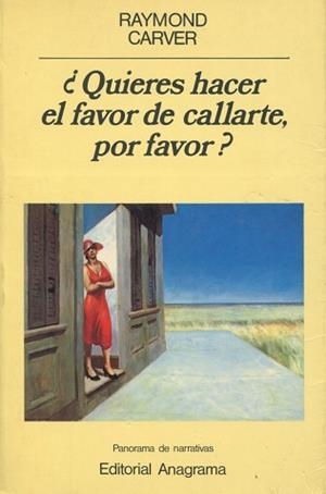 QUIERES HACER EL FAVOR DE CALLARTE,POR FAVOR? (P. NAR. 139) | 9788433931399 | RAYMOND CARVER | Llibreria Aqualata | Comprar llibres en català i castellà online | Comprar llibres Igualada