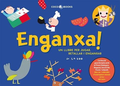 ENGANXA! UN LLIBRE PER JUGAR, RETALLAR I ENGANXAR DE LA ZOO | 9788493512774 | Llibreria Aqualata | Comprar llibres en català i castellà online | Comprar llibres Igualada