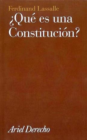 QUE ES UNA CONSTITUCION? (DERECHO) | 9788434432161 | LASSALLE, FERDINAND | Llibreria Aqualata | Comprar libros en catalán y castellano online | Comprar libros Igualada