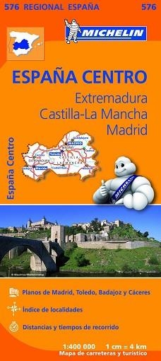 EXTREMADURA, CASTILLA LA MANCHA, MADRID (MAPA REGIONAL 576) | 9782067184350 | VARIOS AUTORES | Llibreria Aqualata | Comprar libros en catalán y castellano online | Comprar libros Igualada