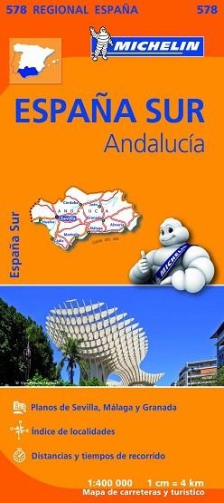 ANDALUCÍA (MAPA REGIONAL 578) | 9782067184459 | VARIOS AUTORES | Llibreria Aqualata | Comprar libros en catalán y castellano online | Comprar libros Igualada
