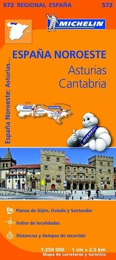 MAPA ASTURIAS CANTABRIA ESPAÑA NOROESTE 572 | 9782067184152 | VARIOS AUTORES | Llibreria Aqualata | Comprar libros en catalán y castellano online | Comprar libros Igualada