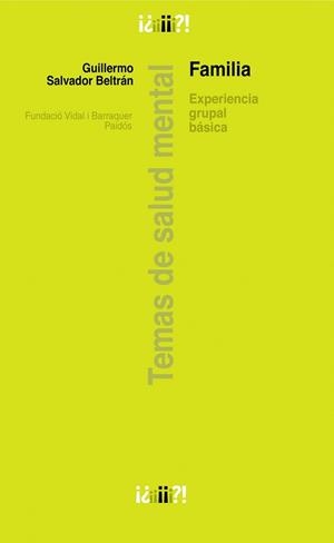 FAMILIA | 9788449323232 | SALVADOR BELTRÁN, GUILLERMO | Llibreria Aqualata | Comprar llibres en català i castellà online | Comprar llibres Igualada