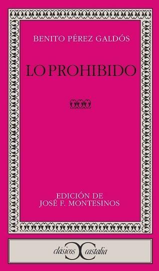 LO PROHIBIDO | 9788470391064 | PEREZ GALDOS, BENITO | Llibreria Aqualata | Comprar libros en catalán y castellano online | Comprar libros Igualada