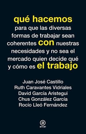 QUÉ HACEMOS CON EL TRABAJO | 9788446038245 | VARIOS AUTORES | Llibreria Aqualata | Comprar llibres en català i castellà online | Comprar llibres Igualada