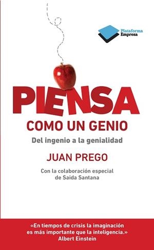 PIENSA COMO UN GENIO | 9788415577720 | PREGO, JUAN | Llibreria Aqualata | Comprar llibres en català i castellà online | Comprar llibres Igualada