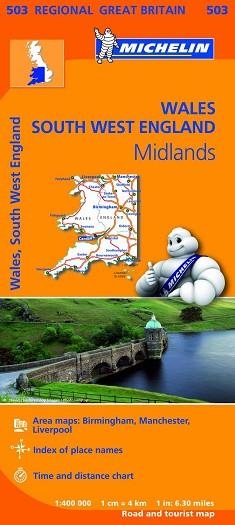 MAPA REGIONAL WALES, THE MIDLANDS, SOUTH WEST ENGLAND (REGIONAL 503) | 9782067183308 | VARIOS AUTORES | Llibreria Aqualata | Comprar libros en catalán y castellano online | Comprar libros Igualada