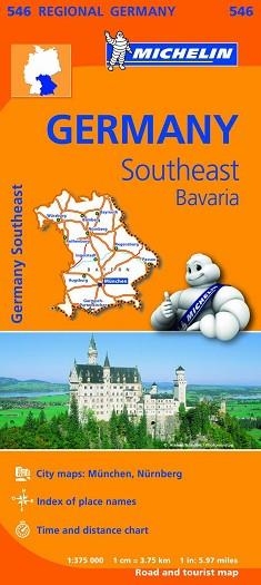 MAPA REGIONAL GERMANY SOUTHEAST, BAVARIA (REGIONAL ALEMANIA 546) | 9782067183698 | VARIOS AUTORES | Llibreria Aqualata | Comprar libros en catalán y castellano online | Comprar libros Igualada