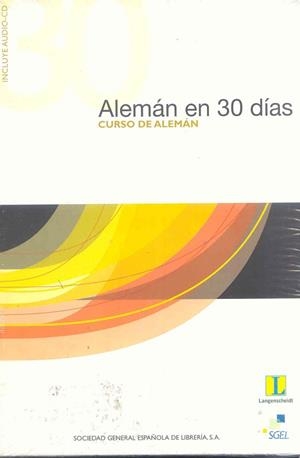 ALEMAN EN 30 DIAS. PACK (LLIBRE+CD AUDIO) | 9788497780728 | Llibreria Aqualata | Comprar libros en catalán y castellano online | Comprar libros Igualada