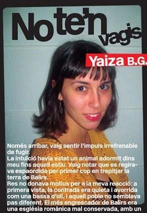 NO TE'N VAGIS | 9788424646196 | B.G., YAIZA | Llibreria Aqualata | Comprar libros en catalán y castellano online | Comprar libros Igualada