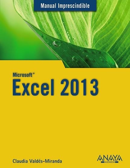 EXCEL 2013 | 9788441534483 | VALDÉS-MIRANDA, CLAUDIA | Llibreria Aqualata | Comprar libros en catalán y castellano online | Comprar libros Igualada
