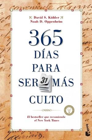 365 DÍAS PARA SER MÁS CULTO | 9788427040625 | KIDDER, DAVID S. / OPPENHEIM, NOAH D. | Llibreria Aqualata | Comprar libros en catalán y castellano online | Comprar libros Igualada