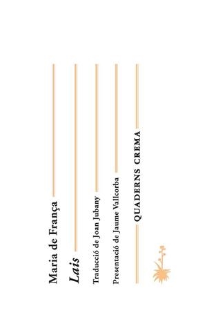 LAIS | 9788477275527 | DE FRANÇA, MARIA | Llibreria Aqualata | Comprar llibres en català i castellà online | Comprar llibres Igualada