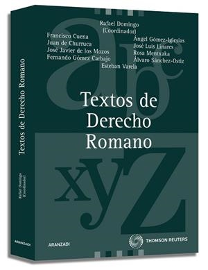 TEXTOS DE DERECHO ROMANO (ED. SETEMBRE 2002) | 9788470169113 | DOMINGO, RAFAEL (COORDINADOR) | Llibreria Aqualata | Comprar libros en catalán y castellano online | Comprar libros Igualada