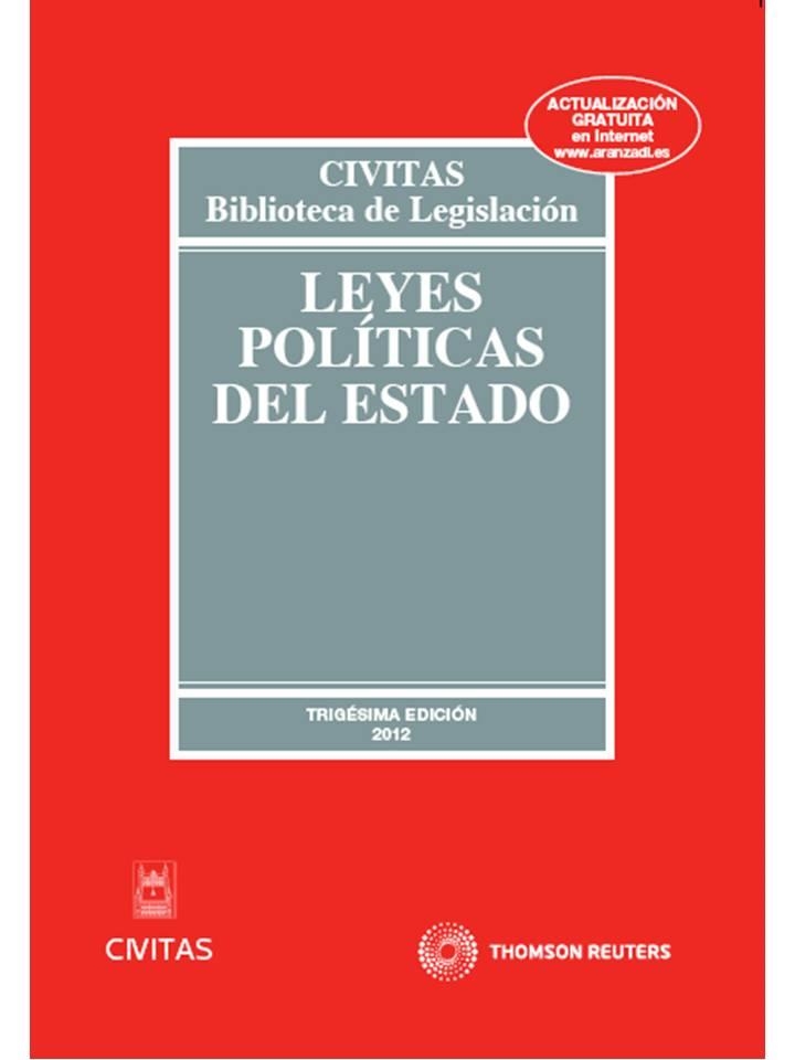 LEYES POLÍTICAS DEL ESTADO (30A EDICIÓN) | 9788447039098 | ALBERTI ROVIRA, ENOCH / GONZÁLEZ BEILFUSS, MARKUS | Llibreria Aqualata | Comprar libros en catalán y castellano online | Comprar libros Igualada