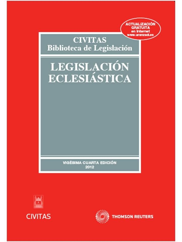 LEGISLACIÓN ECLESIÁSTICA | 9788447040209 | CIVITAS, DEPARTAMENTO DE REDACCIÓN | Llibreria Aqualata | Comprar libros en catalán y castellano online | Comprar libros Igualada