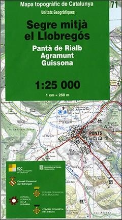 MAPA SEGRE MITJA, EL LLOBREGOS 1:25 000 | 9788439390510 | Llibreria Aqualata | Comprar llibres en català i castellà online | Comprar llibres Igualada