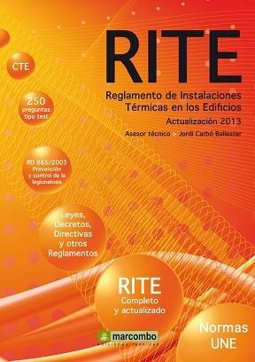 REGLAMENTO DE INSTALACIONES TÉRMICAS EN LOS EDIFICIOS (RITE) | 9788426720795 | CARBÓ BALLESTER, JORDI | Llibreria Aqualata | Comprar libros en catalán y castellano online | Comprar libros Igualada