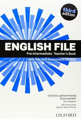 ENGLISH FILE PRE-INTERMEDIATE TEACHER'S BOOK + TEST CD PACK 3ED | 9780194598750 | VARIOS AUTORES | Llibreria Aqualata | Comprar libros en catalán y castellano online | Comprar libros Igualada