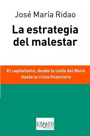 ESTRATEGIA DEL MALESTAR, LA | 9788483838037 | RIDAO, JOSÉ MARÍA | Llibreria Aqualata | Comprar libros en catalán y castellano online | Comprar libros Igualada