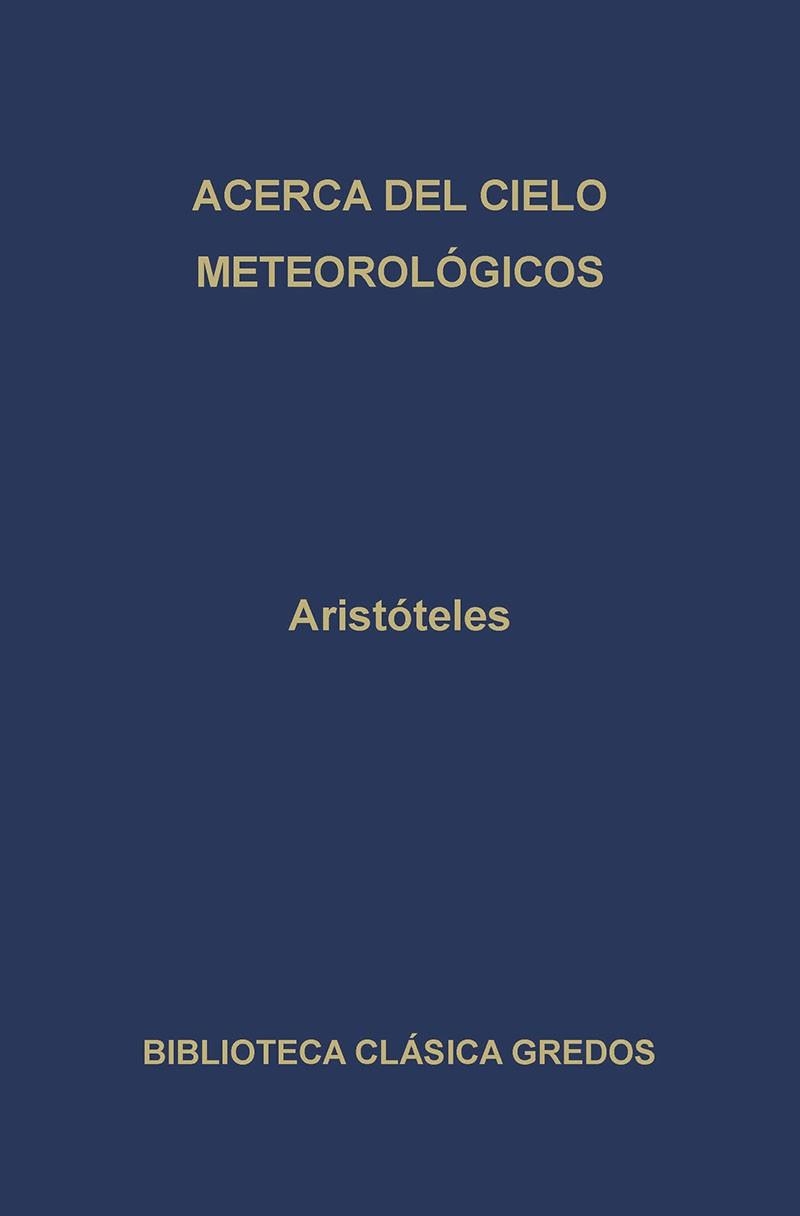 ACERCA DEL CIELO.METEOROLOGICOS | 9788424918316 | ARISTOTELES | Llibreria Aqualata | Comprar llibres en català i castellà online | Comprar llibres Igualada