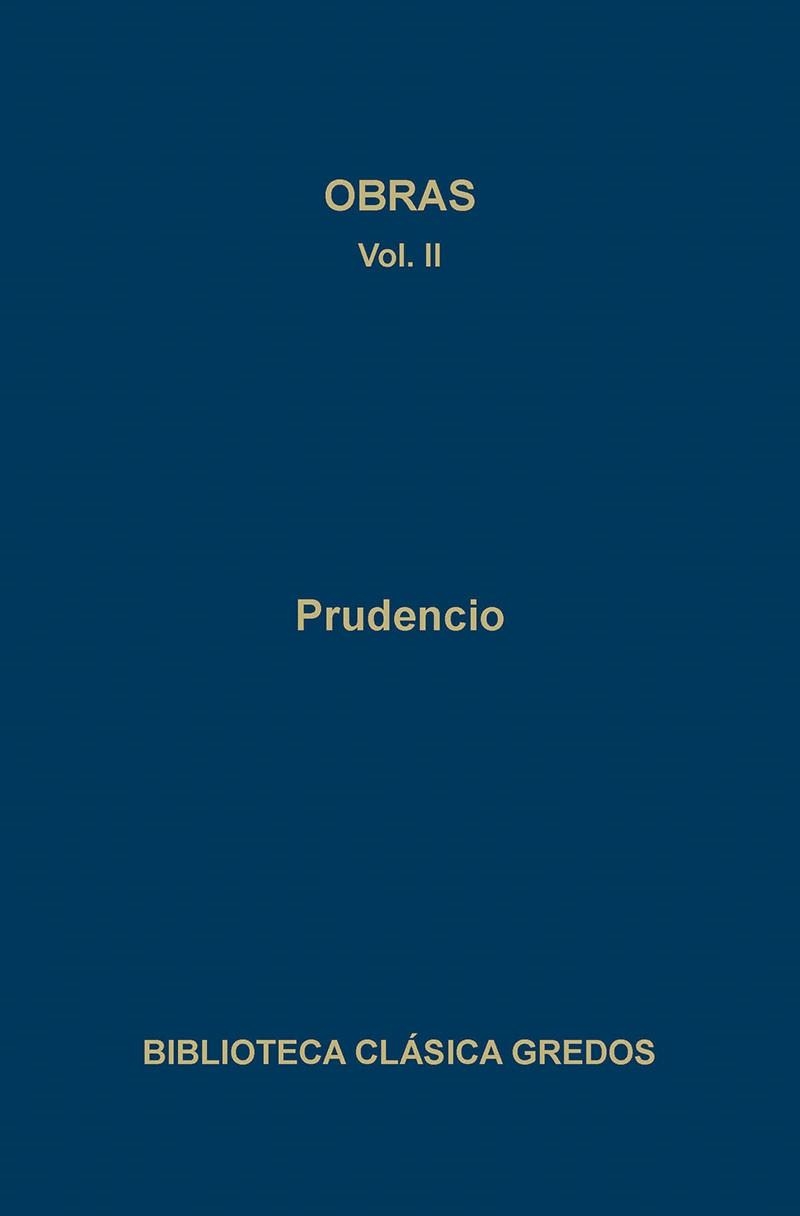 OBRAS II | 9788424918699 | PRUDENCIO | Llibreria Aqualata | Comprar libros en catalán y castellano online | Comprar libros Igualada